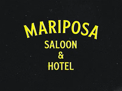 Mariposa Saloon & Hotel font hbo lettering slasheur texture type typography westworld