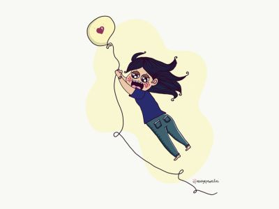 love up art design fly hope illustration love me mrugaillustration sky up