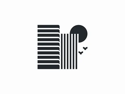 Architecture Obsession architecture brand branding building city geometry icon landscape logo minimal minimalism real estate