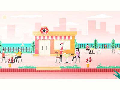 Coffeelicious Life 2d awesome weather cafe character animation coffee coffee culture coffee lover delicious coffee evening coffee morning coffee peaceful experience