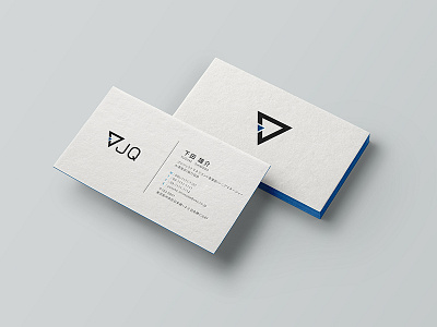 JQ Business Card V2 black branding business card clean design logo minimalist name card print simple white