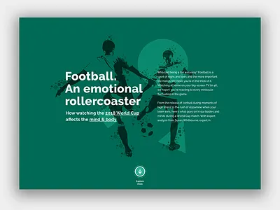 World Cup & fan emotions emotions football illustration marketing minimal phycology ui web design webpage world cup