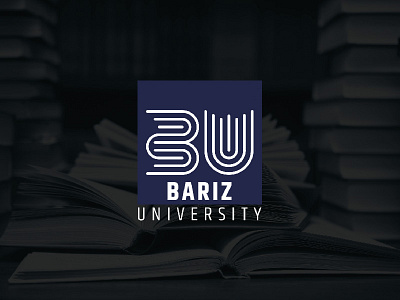 Bariz University Logo aplication app art branding design graphic icon ios logo mockup ui