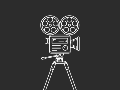 Movie Icons camera cinema icon illustration line movie