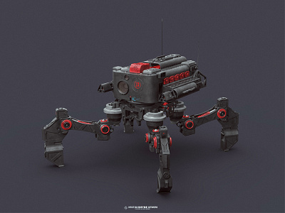 Walker 3d concept conceptart conceptdesign hristian shyne style