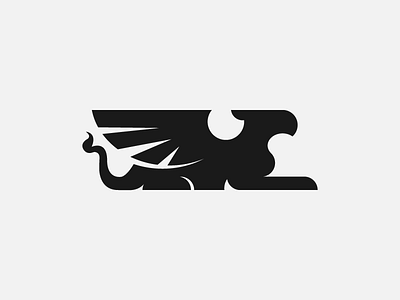 Griffin Logo! animal clean design fantasy logo logomark minimal simple