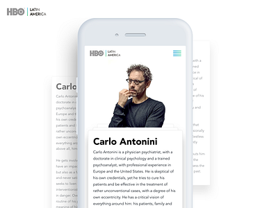 Bio page - HBO Latam director hbo latam movies news press responsive series ui ux