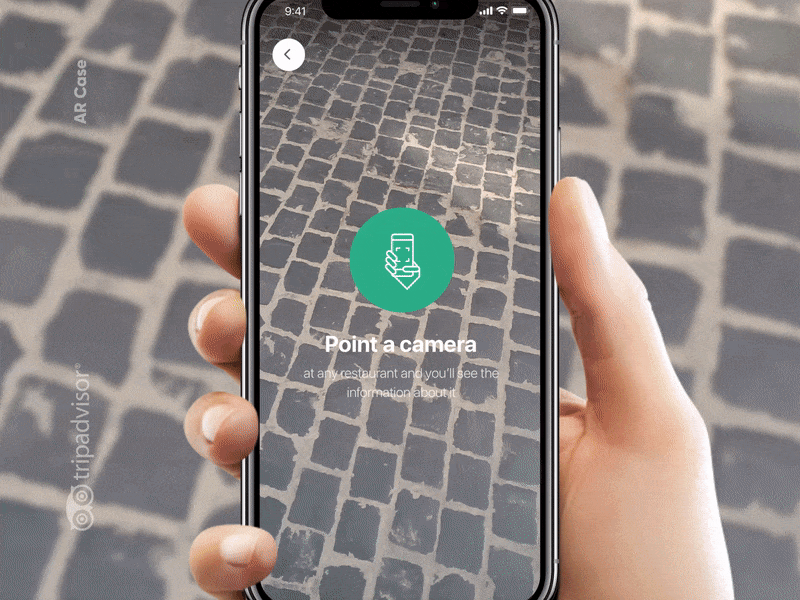 TripAdvisor AR Concept animated icons animation ar ar app augmented reality camera design mobile ui ux vr