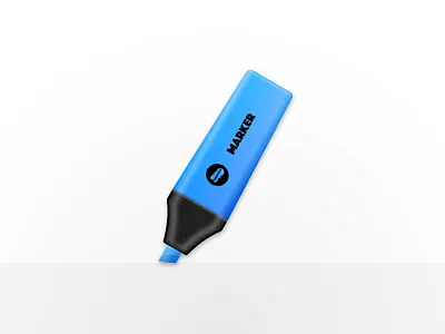 Marker blue icon ios mac macos marker pen sketch