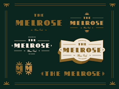 The Melrose deco logo