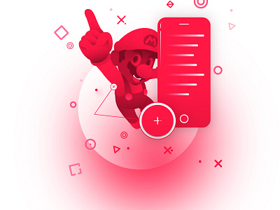 #WATCH app design festival flat game icon illustration interface ios mario onboarding ui ux vector