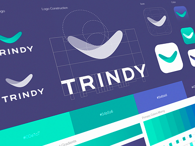 Trindy App Icon & Logo app icon app logo application icon cool icons creative logo design inspiration digital logo elegant logo flat logo design green logo icons icons design logo logo presentation logomark logotype minimal logo simple logo ui style guide visual identity