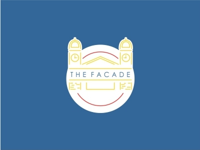 The Facade blue facade history house lagos line logo nigeria red yellow