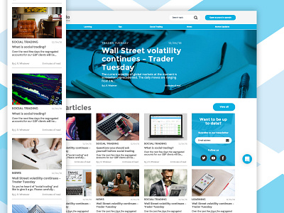 Blog app blog fintech mobile responsive trading ui ux