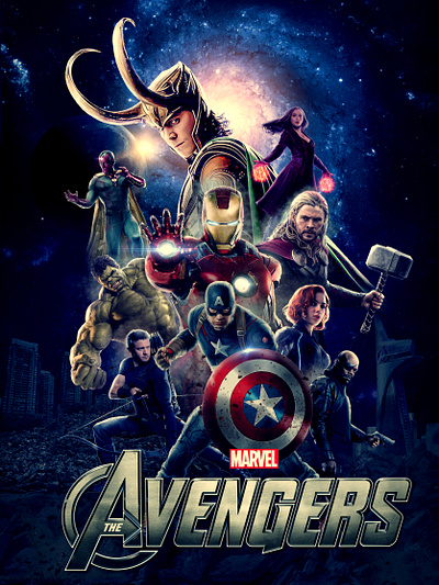 Avengers manipulation art marvel marvel love photoshop poster design trending design