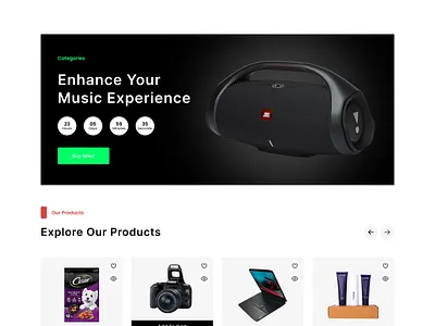 E-commerce Homepage app design figma homepage ui ux website