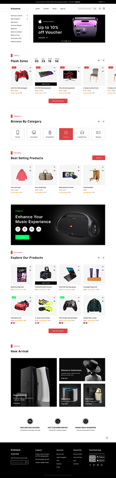 E-commerce Homepage app design figma homepage ui ux website