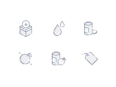 National Raisin Company Icons food fruit icons illustration illustrator raisn retail service