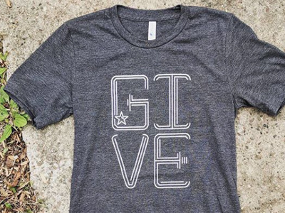 GIVE SHIRT apparel design give lettering philadelphia philly shirt type typography