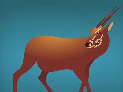 Endangered 16 Saola 100dayproject 100endangeredspecies endangeredspecies illustration the100dayproject