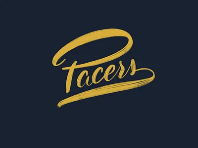 Pacers cavaliers cleveland indiana lettering nba pacers playoffs typography