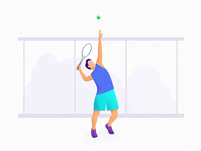 An illustration of tennis illustration