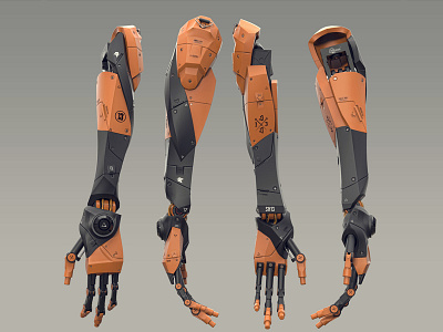 Mecha Arm 2 3d concept conceptart conceptdesign hristian shyne style