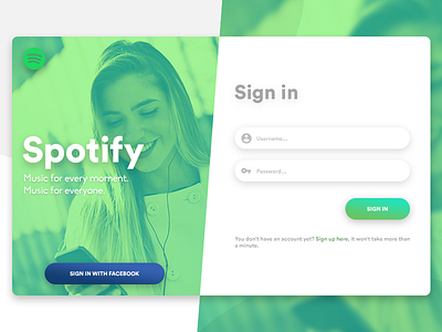 Login Screen app design app ui login app login app ui login screen spotify ui design ux design