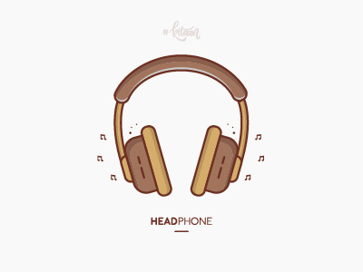 Music is fun ;)) adobe brown design headphone icon illustration music vector