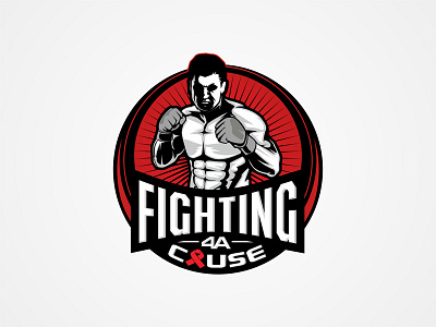 Sport Logo fighting graphic gym illustration logo muathai