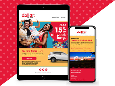 Dollar Car Rental Brand Rejuvenation branding car rental digital dollar rebrand