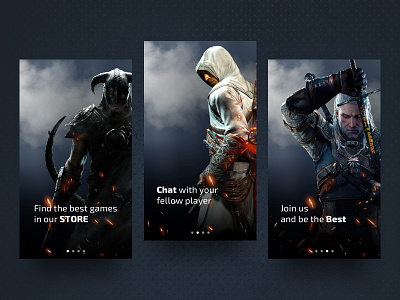 Onboarding Steam Mobile App app design game interface ios mobile steam ui userexperience userinterface ux
