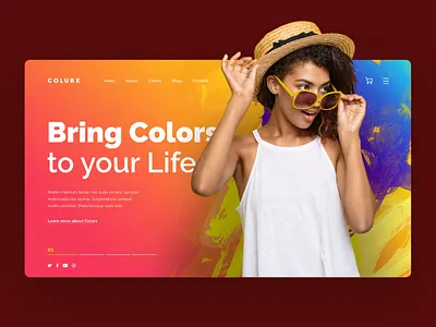 Colurx Banner Concept banner beautiful concept design graphic header red web