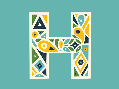 Year of lettering VI abstract dropcap illustration letter lettering pattern type typography