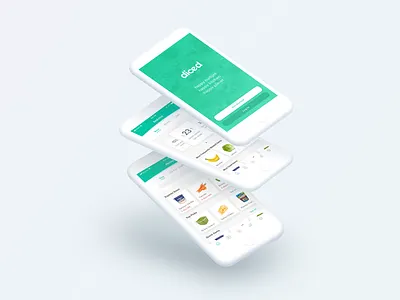 Diced app digital design food food management graphic design interface mockup ui user experience ux