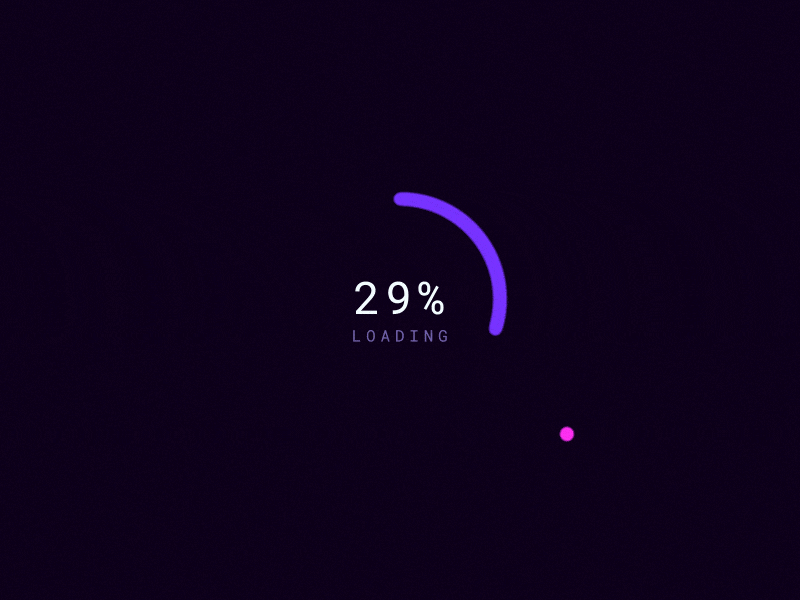 Loader animation chart graph loading progress spin