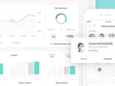 Product-Mockup Web&Mobile Detail 01 app chart clean dashboard graph interface location mobile mockup ui ux web