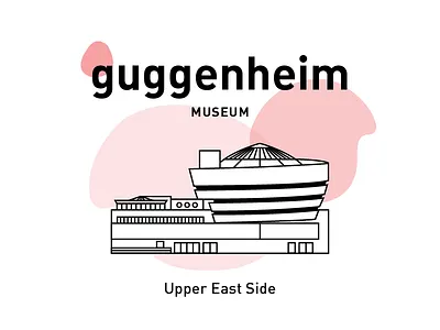 The Guggenheim Museum architecture building design drawing graphic design icon illustration museum stripes vector