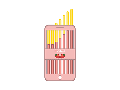 Phon-kie biscuit cookie illustration phone snacks