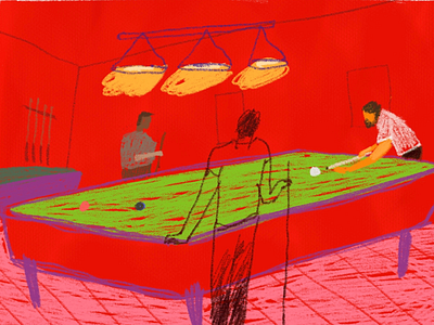 Billard saloon billard illustration saloon
