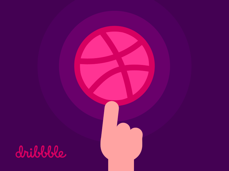 Hello Dribbblers! Let's play. ball basketball dribbble hand