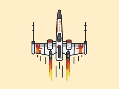 Xwing film sci fi star vector wars xwing