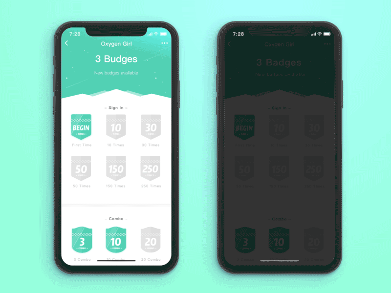 Example of Badges animation