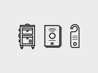 Holiday Related Icons bag daily disturb flights holiday hotel icon luggage pantone passport tourism travel