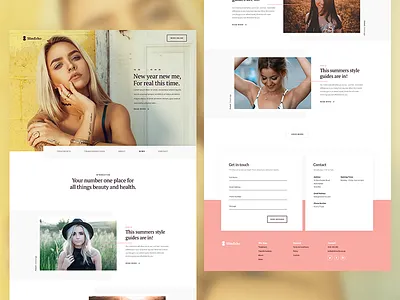 News Article Page article beauty design health layout news responsive web