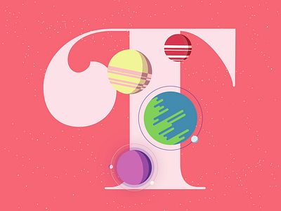 T — Terrestrial or Telluric Planet 36daysoftype lettering space