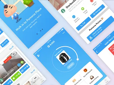 Pomona app app companion loyalty malls points pomona redeem reward shopping ui ux