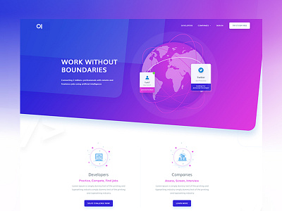 New Landing Page (WIP) blue design landing tushit ui ux video web website