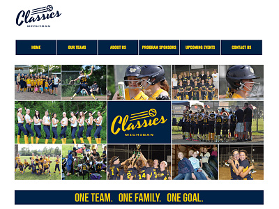 Michigan Classics Softball chelsea design michigan softball team ui ux web website