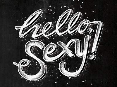 Welcome lettering blackwhite hand lettering scatter brushes